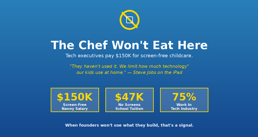 Screen-free childcare environment in Silicon Valley